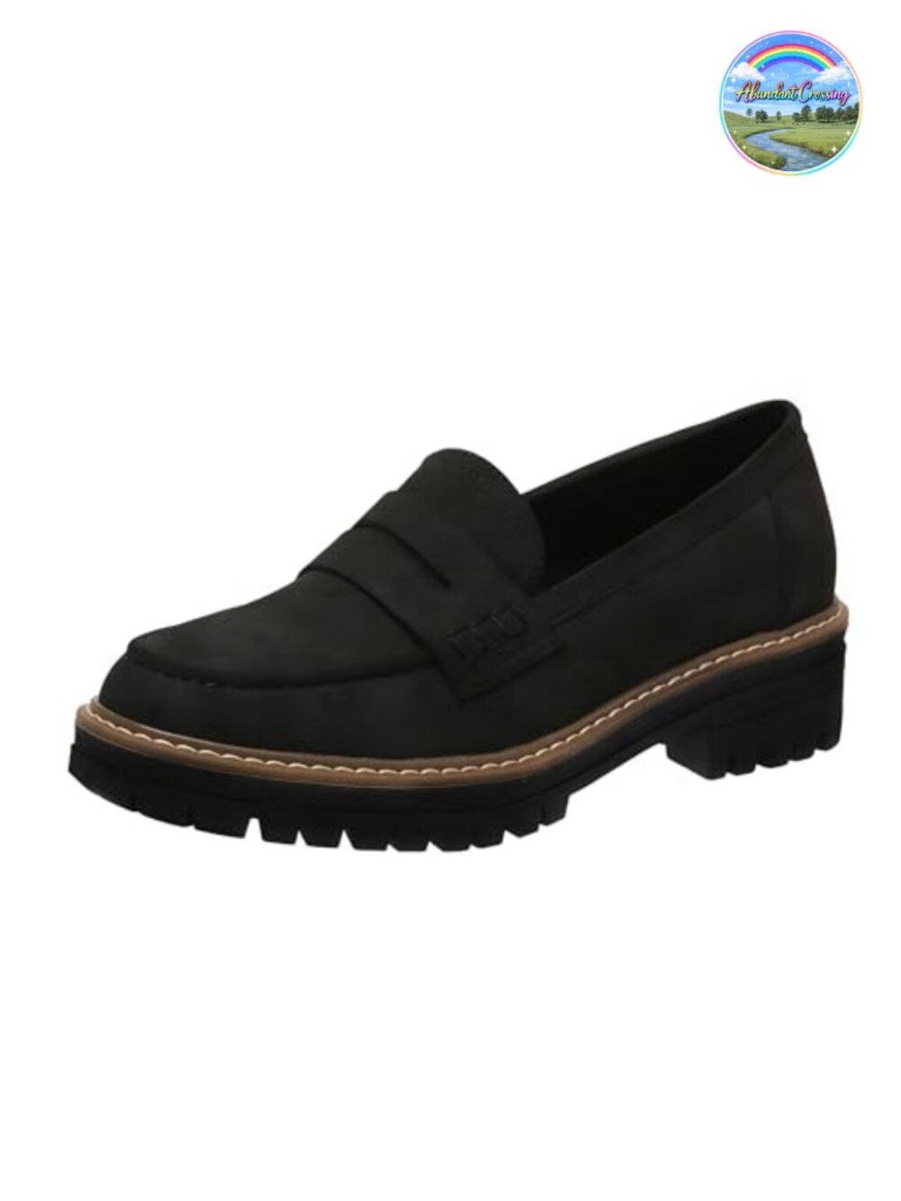 Suede Platform Penny Loafers Slip On Work Walking Dressy Shoes